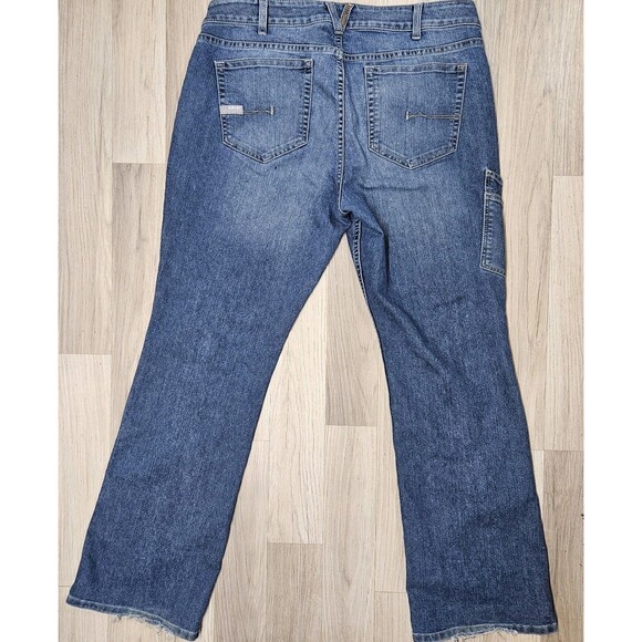 Ariat Mens Blue Mid Rise Rebar Bootcut Jeans Size 34 - Picture 13 of 16